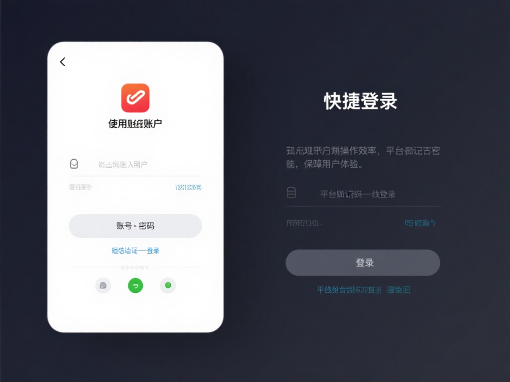 使用快捷登录功能
对于已有账户的用户，可使用账号